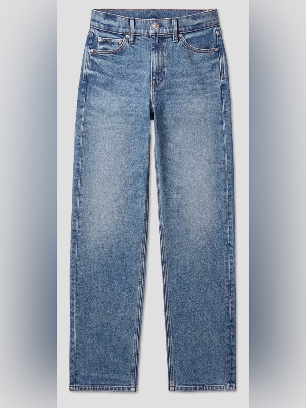 AYR The Bud Yada Yada Straight Leg Jeans in Light Blue Wash Sz 27s